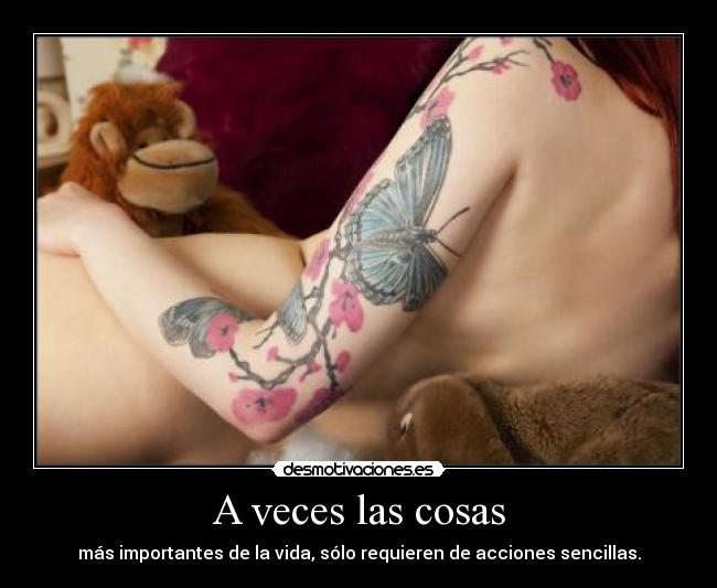 A veces las cosas -