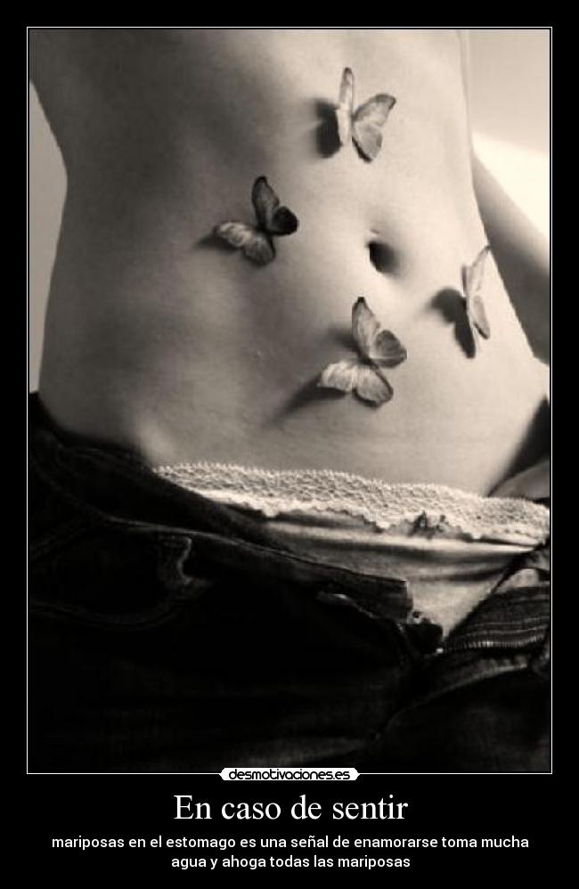 En caso de sentir -