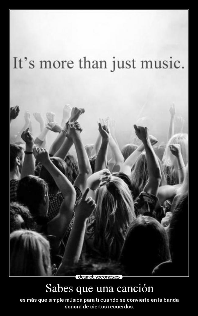 Sabes que una canción -