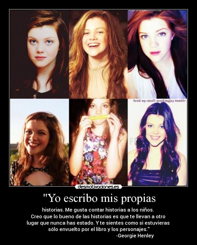 Yo escribo mis propias -