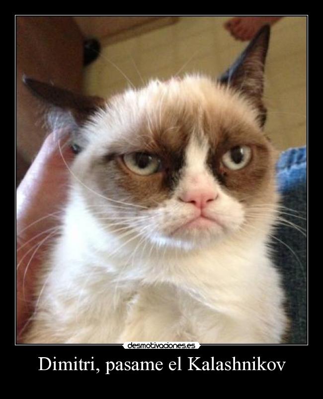 Dimitri, pasame el Kalashnikov -