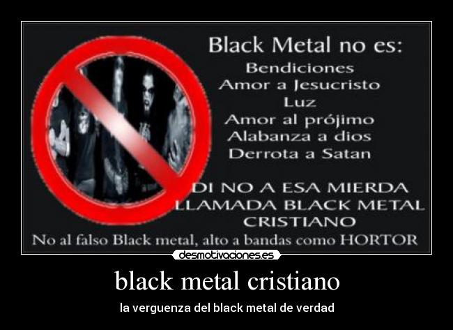 black metal cristiano - la verguenza del black metal de verdad