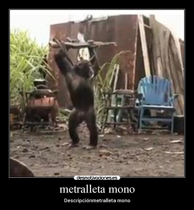 metralleta mono - Descripciónmetralleta mono