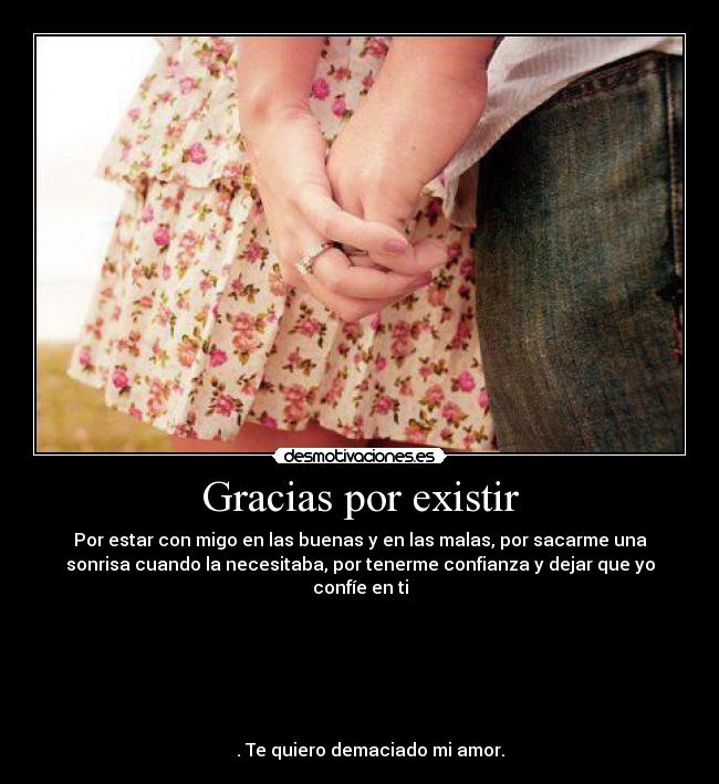 Gracias por existir -