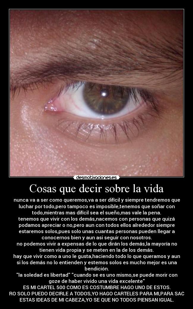 carteles vida honor cartel 500 abstenganse los negativos desmotivaciones