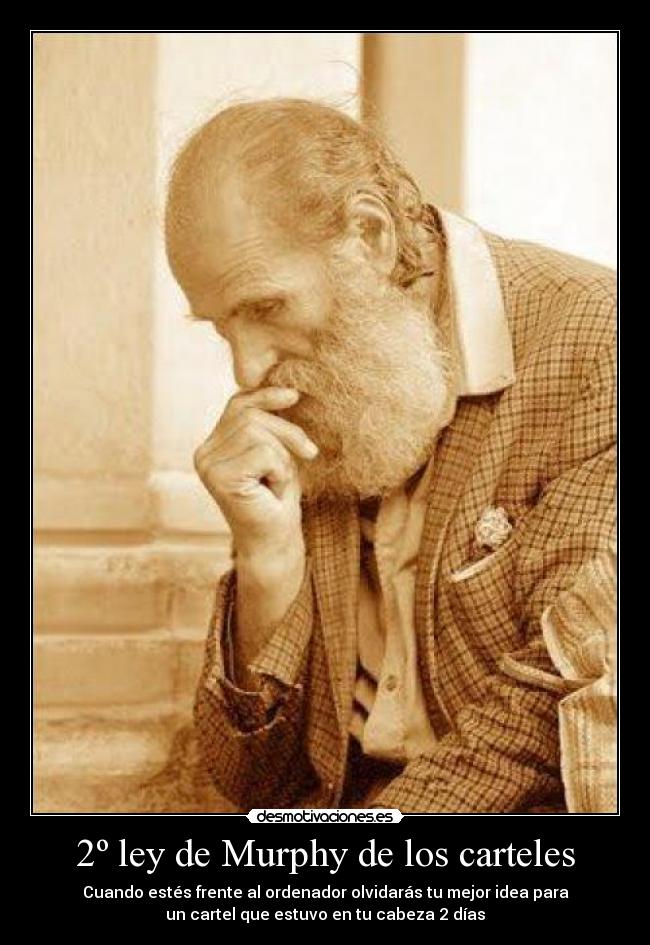 2º ley de Murphy de los carteles -