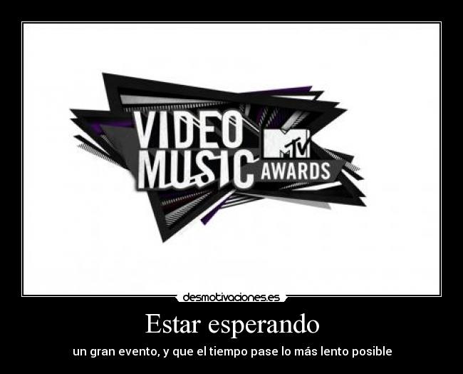 Estar esperando - un gran evento, y que el tiempo pase lo más lento posible