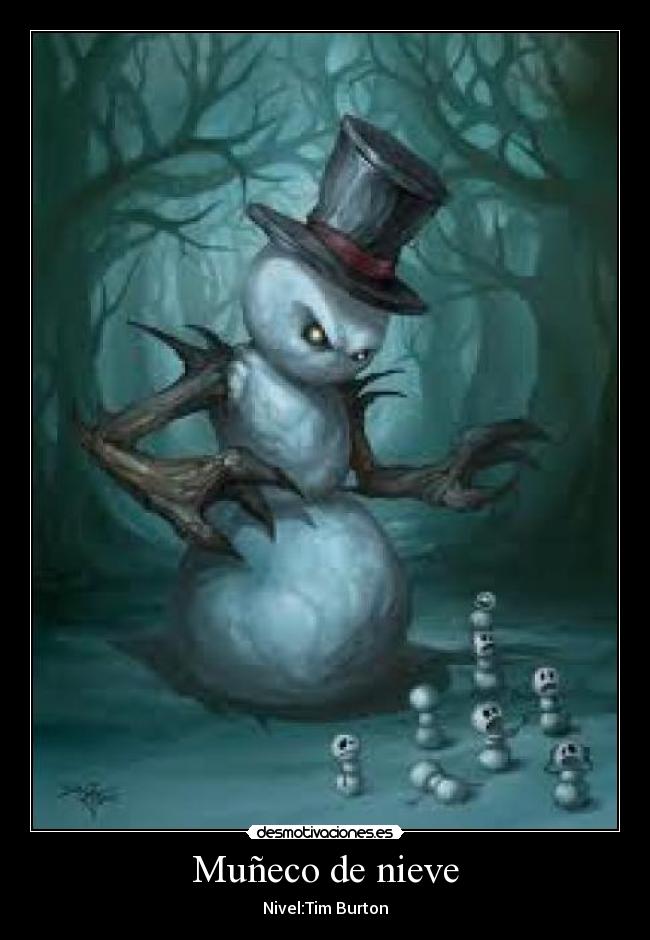 Muñeco de nieve - Nivel:Tim Burton