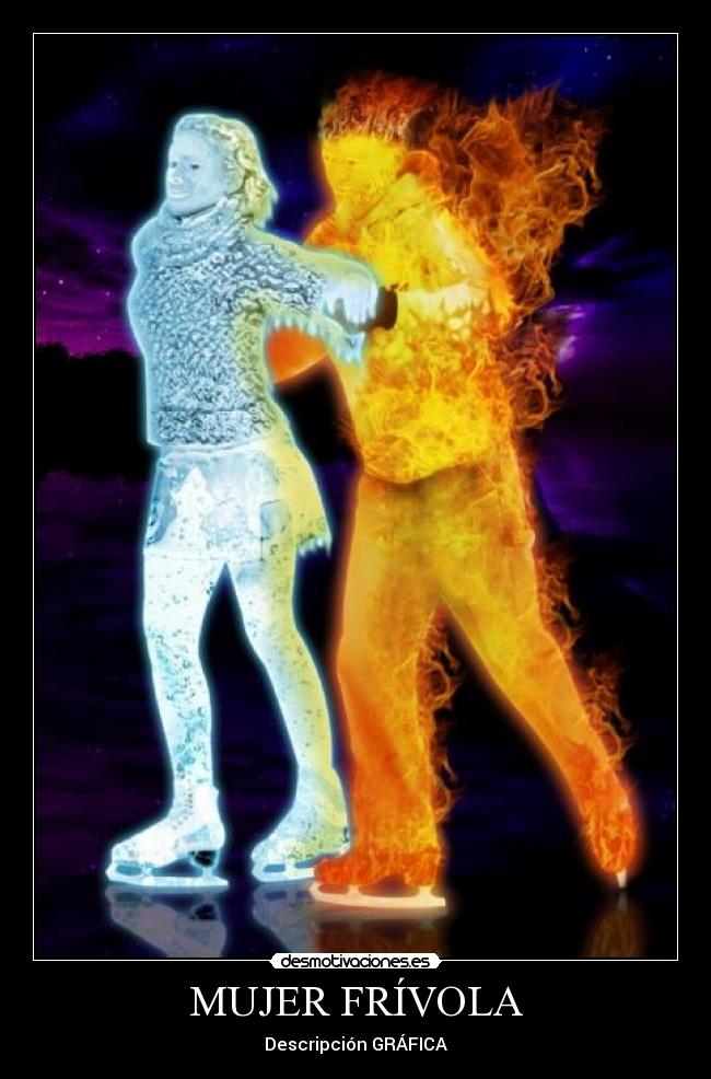 carteles mujer mujer sexy nena sexo belleza inteligencia hielo fria frivola tempano desmotivaciones