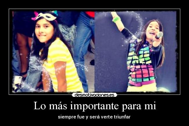 Lo más importante para mi -