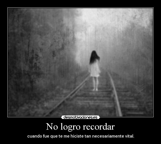 No logro recordar - 