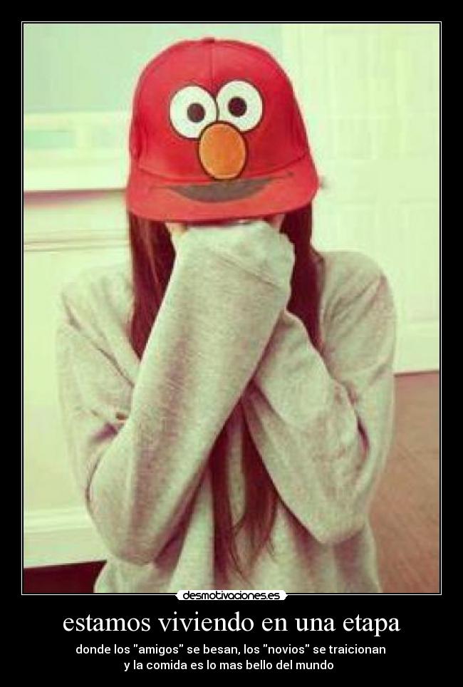 estamos viviendo en una etapa - donde los amigos se besan, los novios se traicionan
y la comida es lo mas bello del mundo ♥