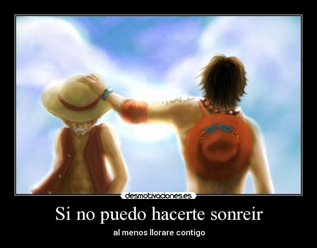 carteles one piece ace preocupes estas sola desmotivaciones