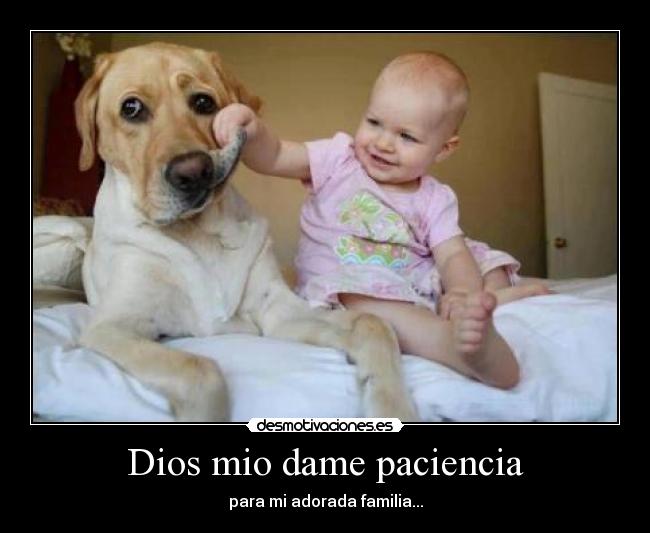 Dios mio dame paciencia -
