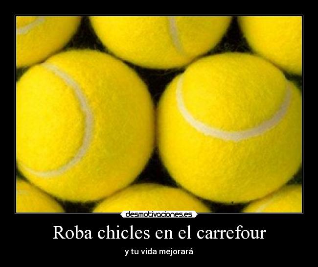 Roba chicles en el carrefour - 
