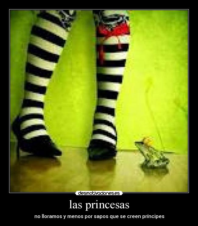 las princesas - no lloramos y menos por sapos que se creen príncipes