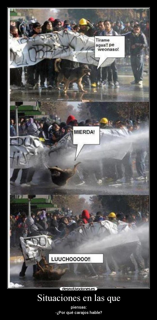 Situaciones en las que -