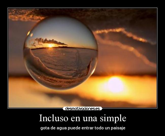 Incluso en una simple -