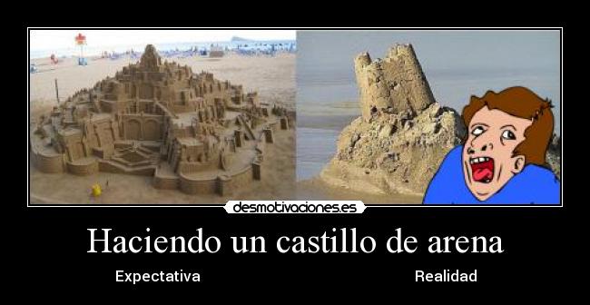 Haciendo un castillo de arena - 