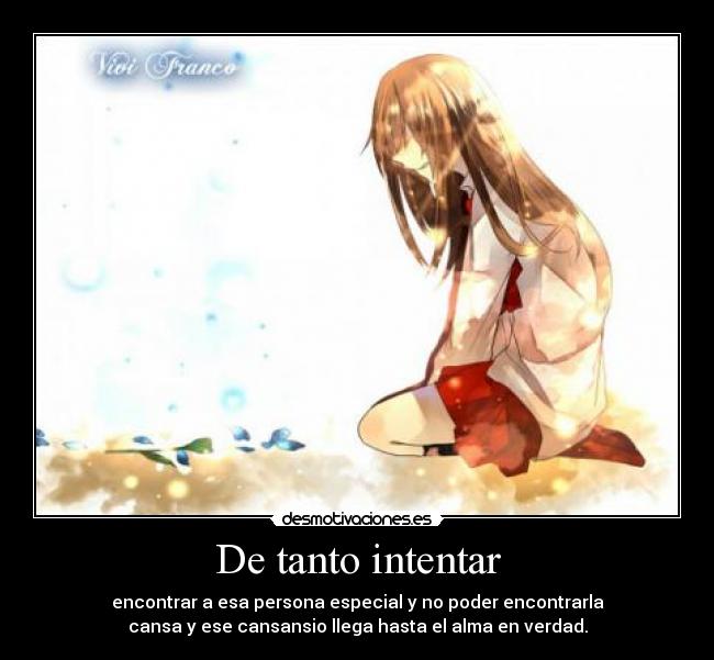 De tanto intentar - 
