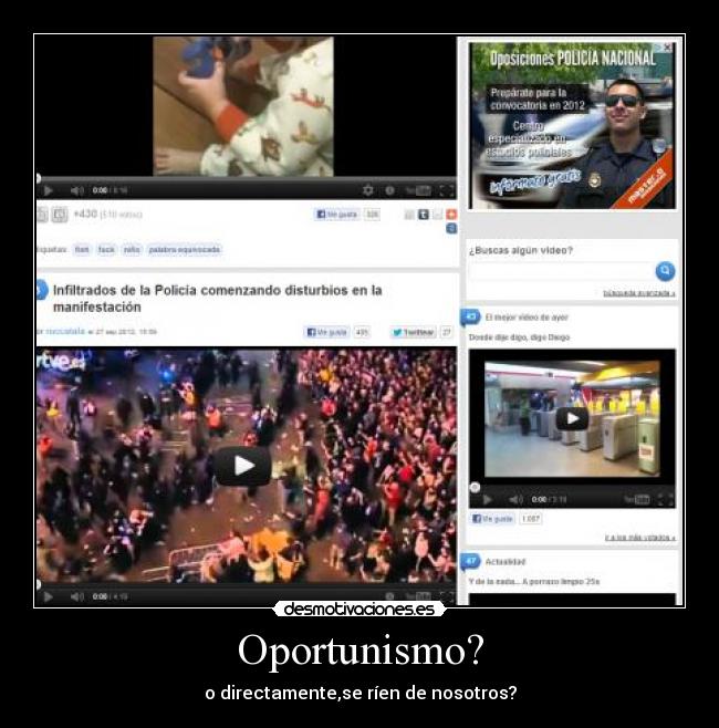 Oportunismo? - o directamente,se ríen de nosotros?