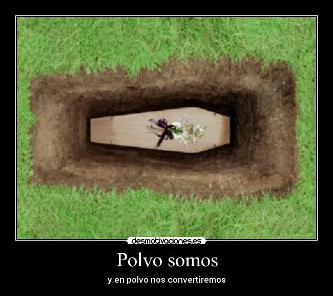 Polvo somos - y en polvo nos convertiremos