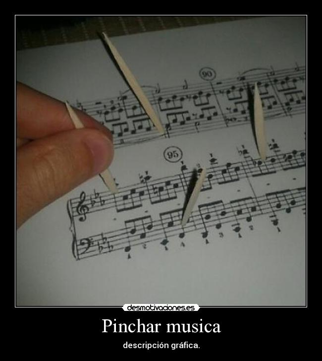 Pinchar musica - descripción gráfica.