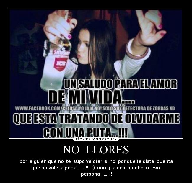 NO LLORES -