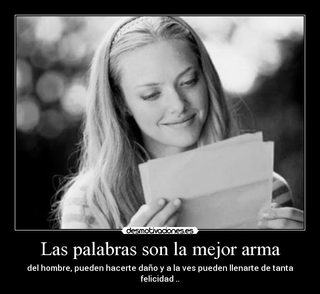 Las palabras son la mejor arma - 