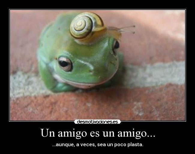 Un amigo es un amigo... -