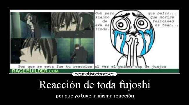 Reacción de toda fujoshi -