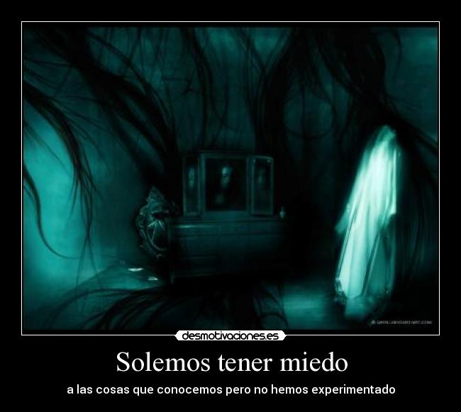 carteles miedo soler tener miedo conocer cosas experimentar ely desmotivaciones