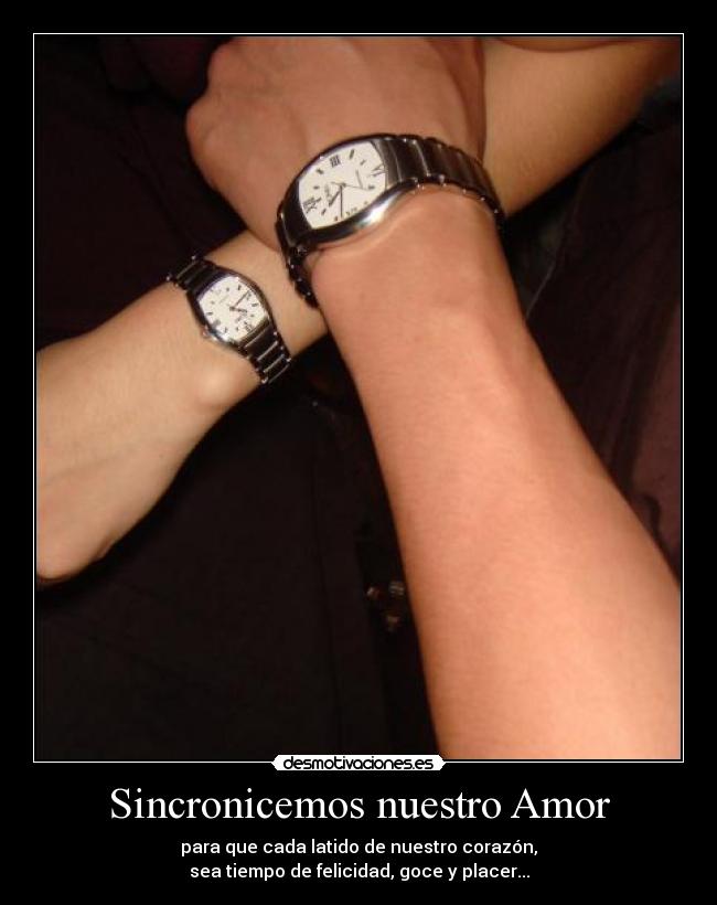 carteles amor amor energia sexo pareja reloj latido desmotivaciones