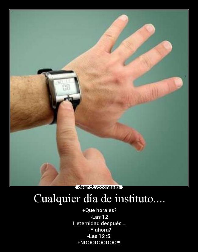 Cualquier día de instituto.... - 