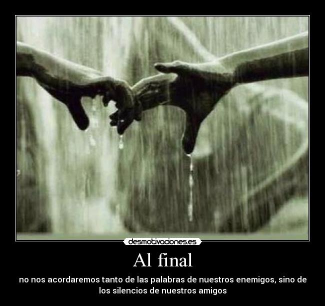 Al final -