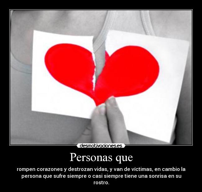 Personas que -
