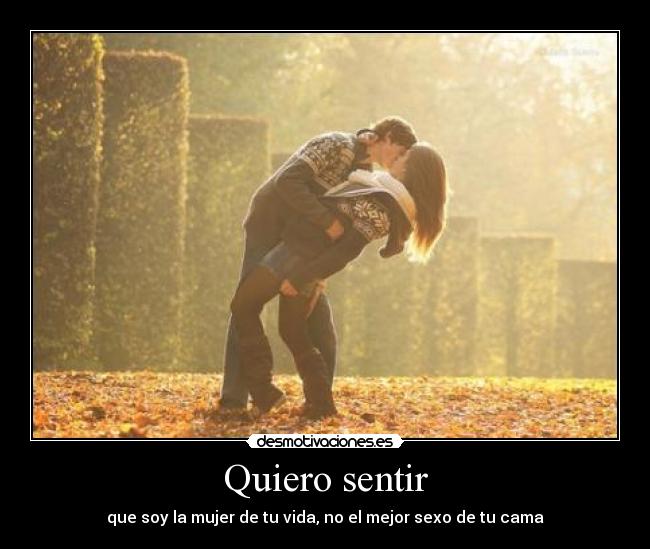 Quiero sentir -