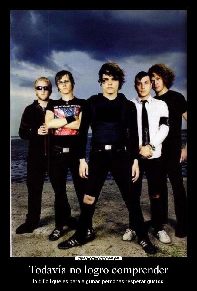 Todavía no logro comprender - lo difícil que es para algunas personas respetar gustos.