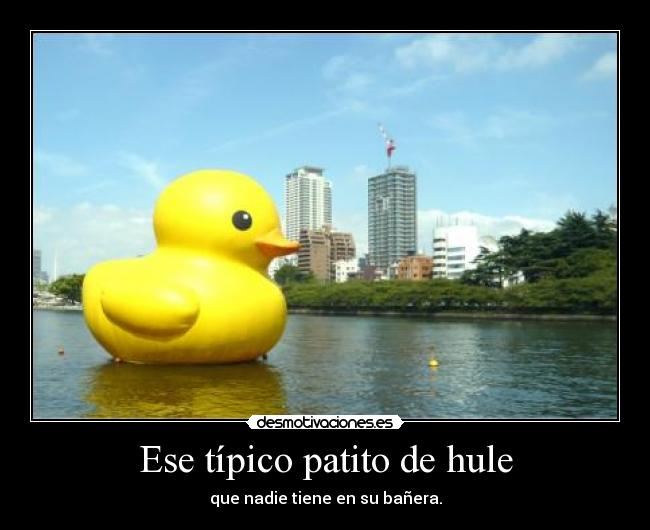 Ese típico patito de hule - 
