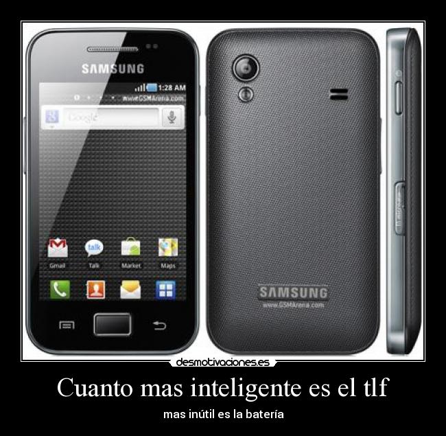 Cuanto mas inteligente es el tlf - mas inútil es la batería