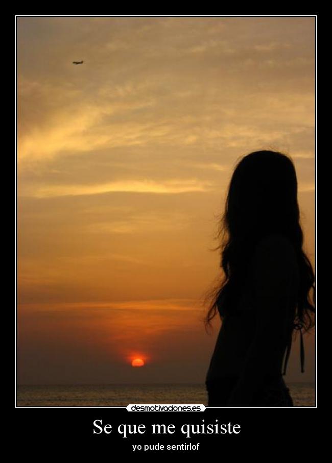 Se que me quisiste - yo pude sentirlof