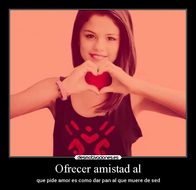 Ofrecer amistad al - 