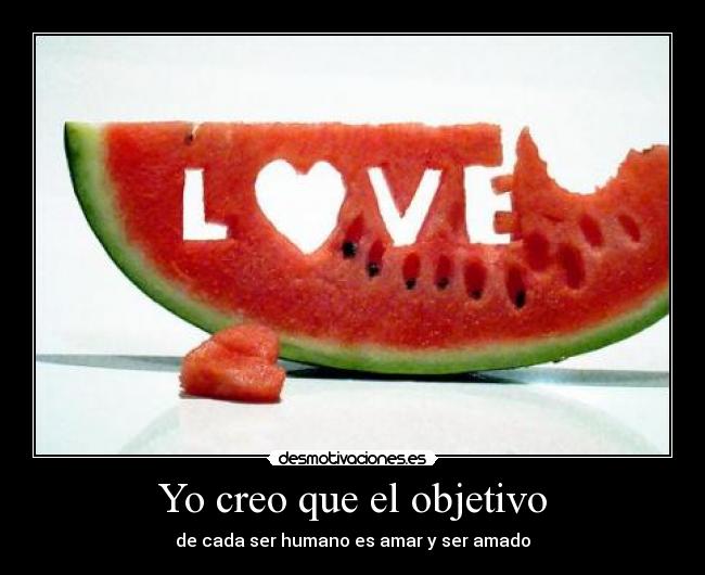 Yo creo que el objetivo -