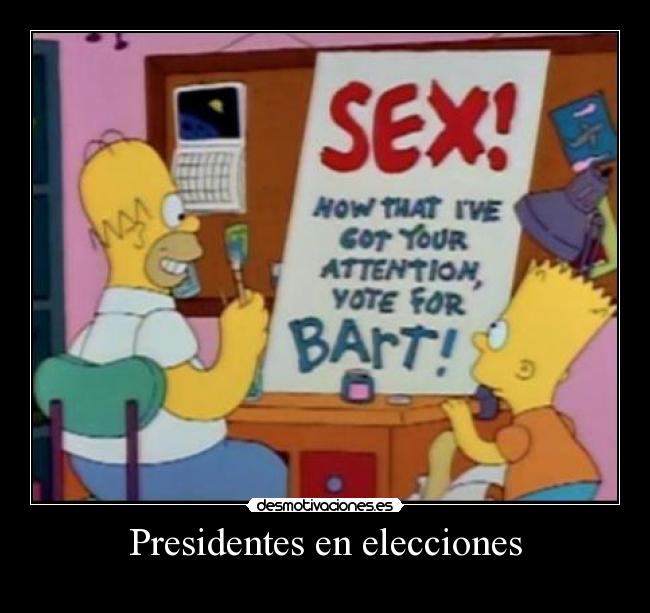 Presidentes en elecciones -