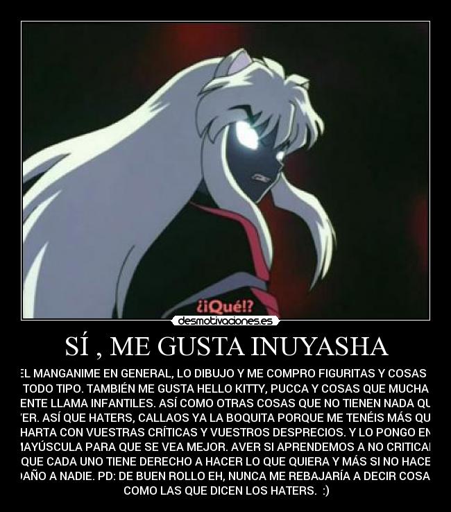 SÍ , ME GUSTA INUYASHA -