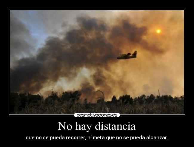 No hay distancia -