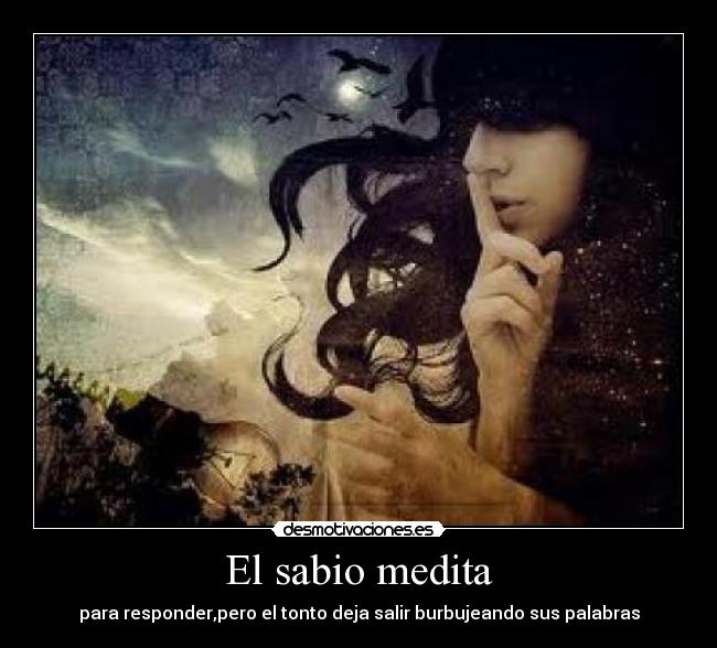 El sabio medita -
