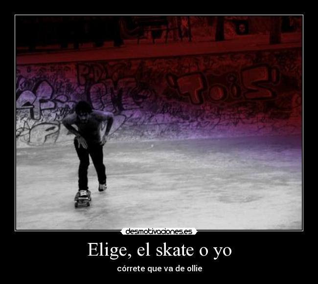 carteles skate desmotivaciones