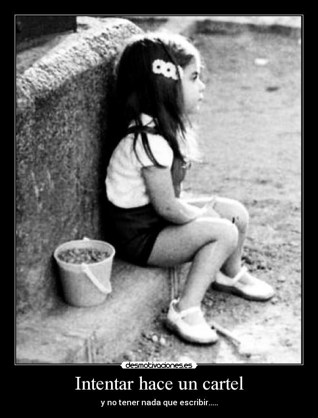 Intentar hace un cartel - 