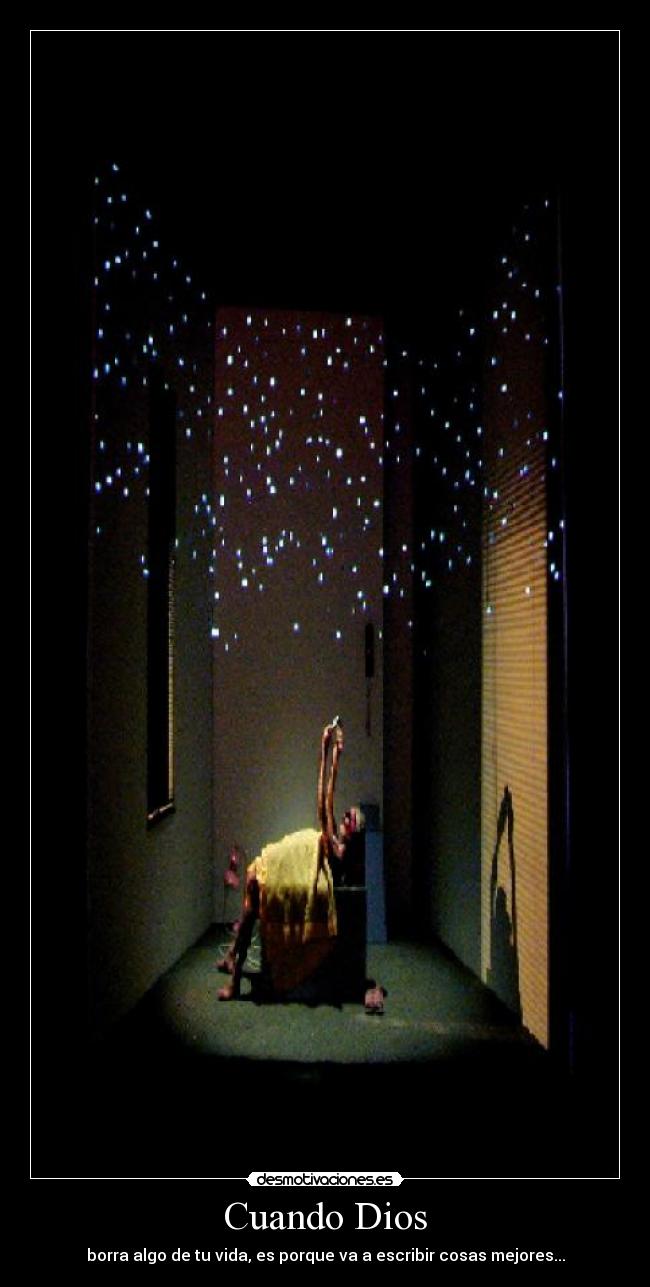 Cuando Dios - borra algo de tu vida, es porque va a escribir cosas mejores...